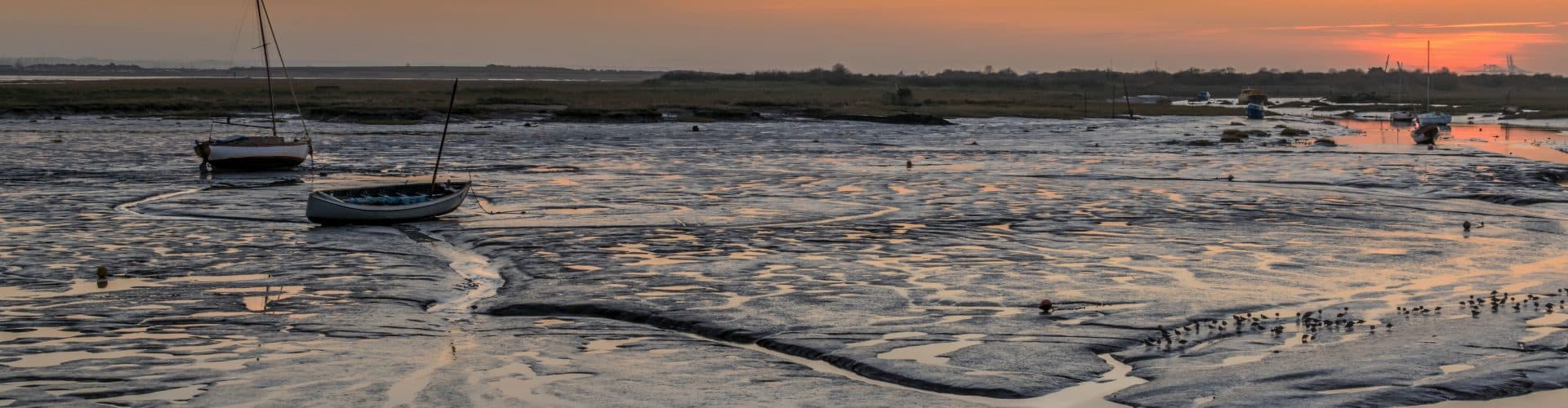 Calm tide washing up on a beach